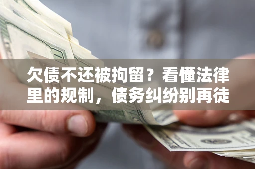 北京欠债不还被拘留？看懂法律里的规制，债务纠纷别再徒劳奔波