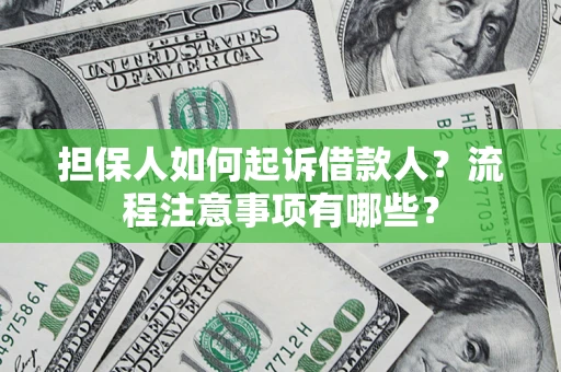 北京担保人如何起诉借款人？流程注意事项有哪些？